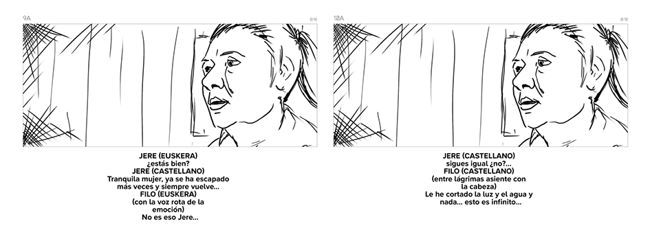 Storyboard. Ejemplo secuencia.